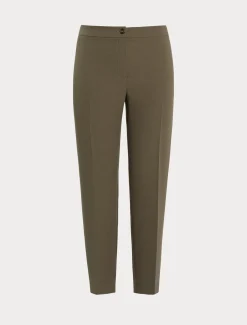 Hose aus Crêpe-Envers-Satin