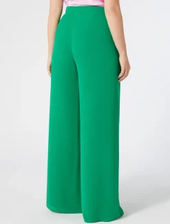 Hose aus Crêpe-Georgette