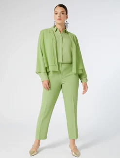 Hose aus Envers-Satin-Crêpe