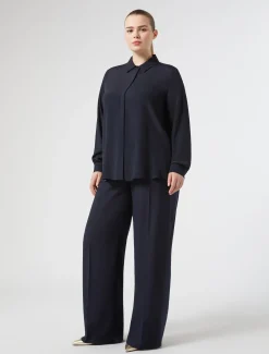 Hose aus Envers-Satin-Crêpe