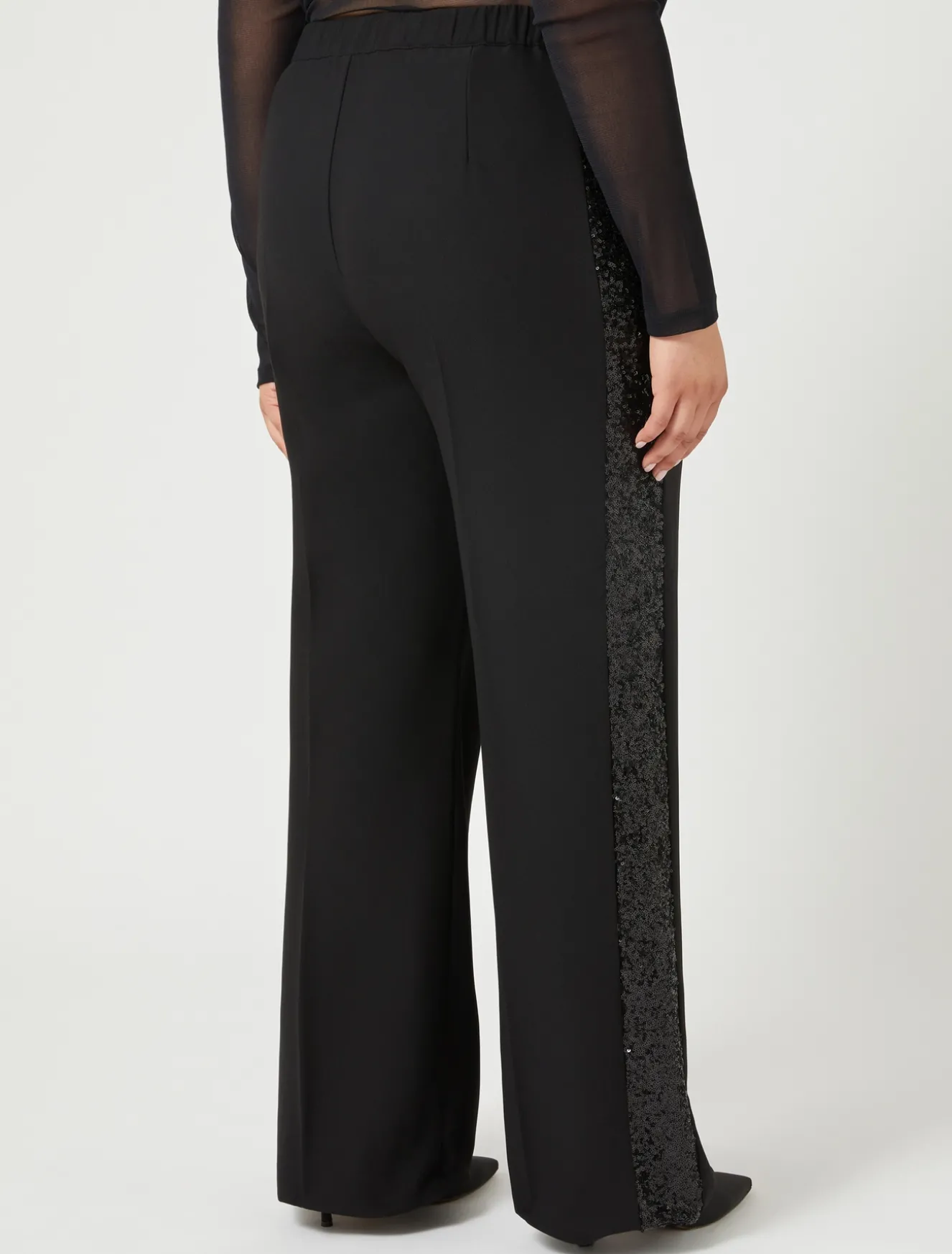 Hose aus Envers-Satin-Crêpe