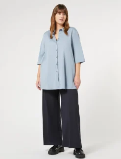 Hose aus fließender Gabardine