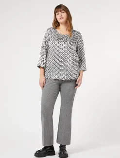 Hose aus garngefärbtem Jersey