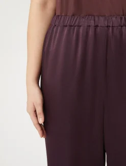 Hose aus glänzendem Envers-Satin