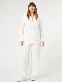 Hose aus Plissee-Jersey