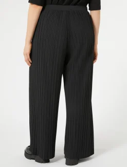 Hose aus Plissee-Jersey
