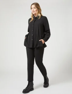 Hose aus reinem Woll-Canvas