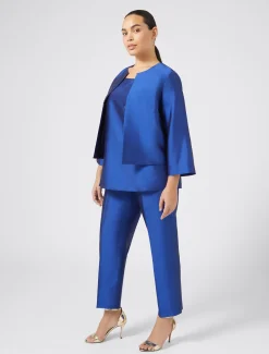 Hose aus reiner Shantung-Seide