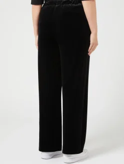 Hose aus Samt-Jersey