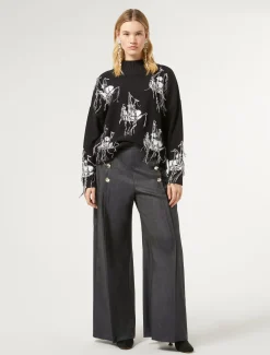 Hose aus Wolle und Seide