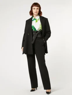 Hose aus Wollsatinkrepp