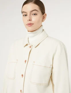 Jacke aus Baumwollbull