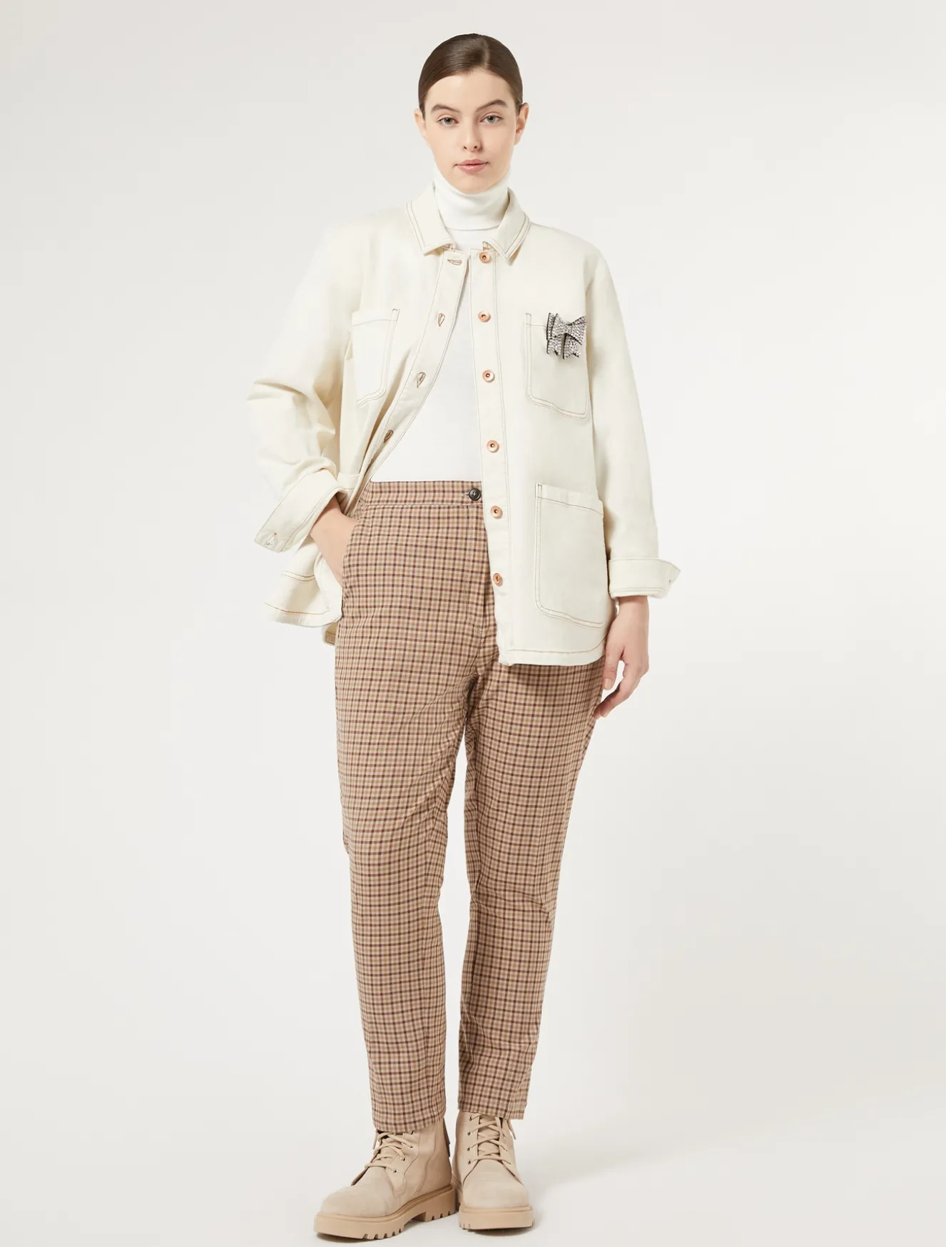 Jacke aus Baumwollbull