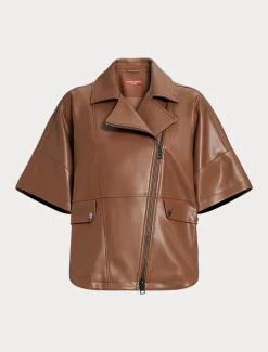 Jacke aus beschichtetem Stoff