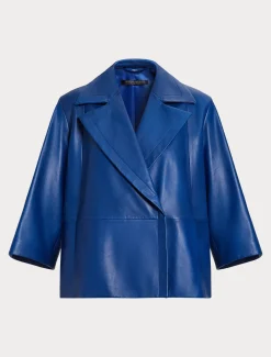 Jacke aus glänzendem Nappaleder