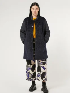 Jacke aus Jersey und wasserabweisendem Canvas