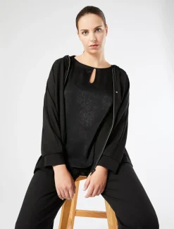 Jacke aus Punto Milano Jersey