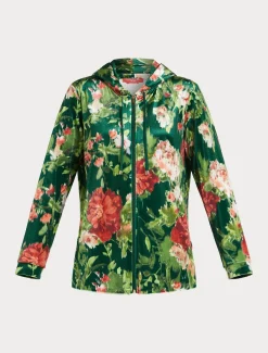 Jacke aus Samt-Jersey