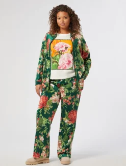 Jacke aus Samt-Jersey