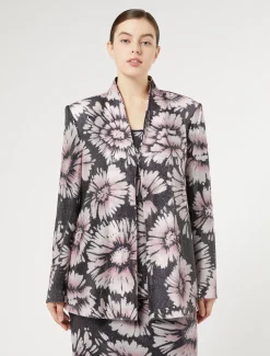 Jacke aus Satin und Pailletten