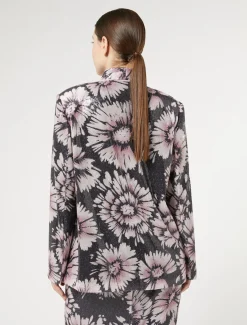 Jacke aus Satin und Pailletten