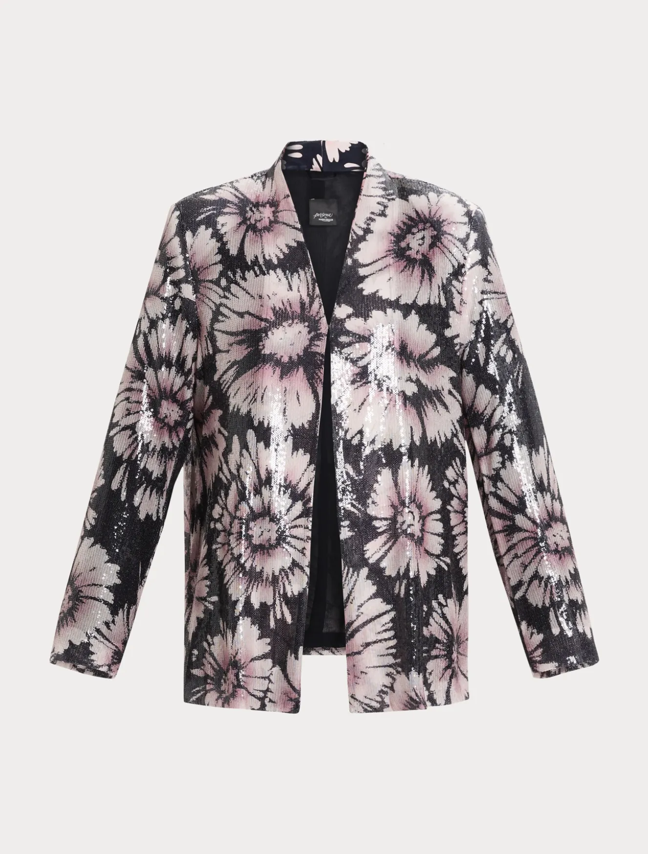 Jacke aus Satin und Pailletten