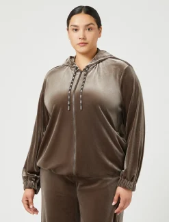 Jacke aus Stretch-Chenille