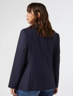 Jacke aus Viskosemisch-Twill