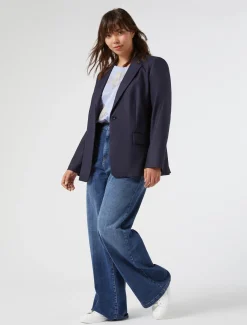 Jacke aus Viskosemisch-Twill