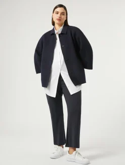 Jacke aus Woll-Kaschmir-Doppelgewebe