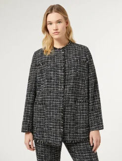 Jacke mit Bouclé-Effekt