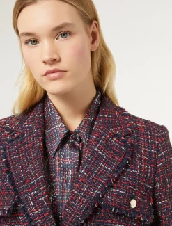 Jacke mit Bouclé-Effekt