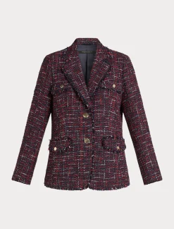 Jacke mit Bouclé-Effekt