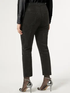 Jeans aus Denim mit Strass