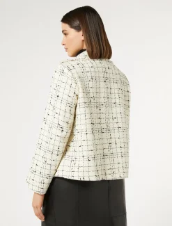 Karierte Blazerjacke
