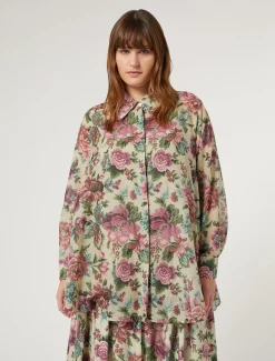 Kasack aus Baumwoll-Seiden-Voile