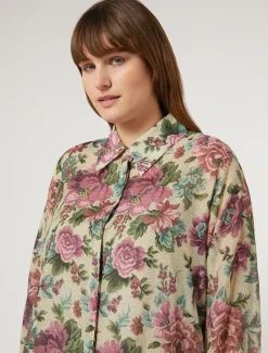 Kasack aus Baumwoll-Seiden-Voile