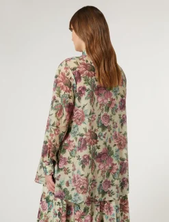 Kasack aus Baumwoll-Seiden-Voile