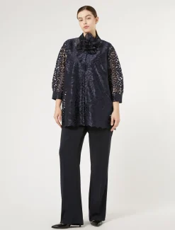 Kasack aus besticktem Tüll