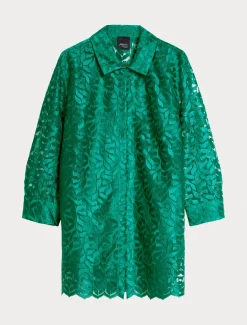 Kasack aus besticktem Tüll