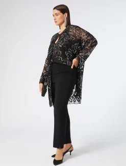 Kasack aus Plumetis-Tüll