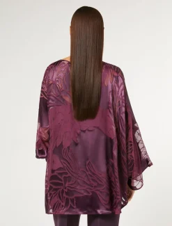 Kasack aus Seiden- und Viskose-Satin