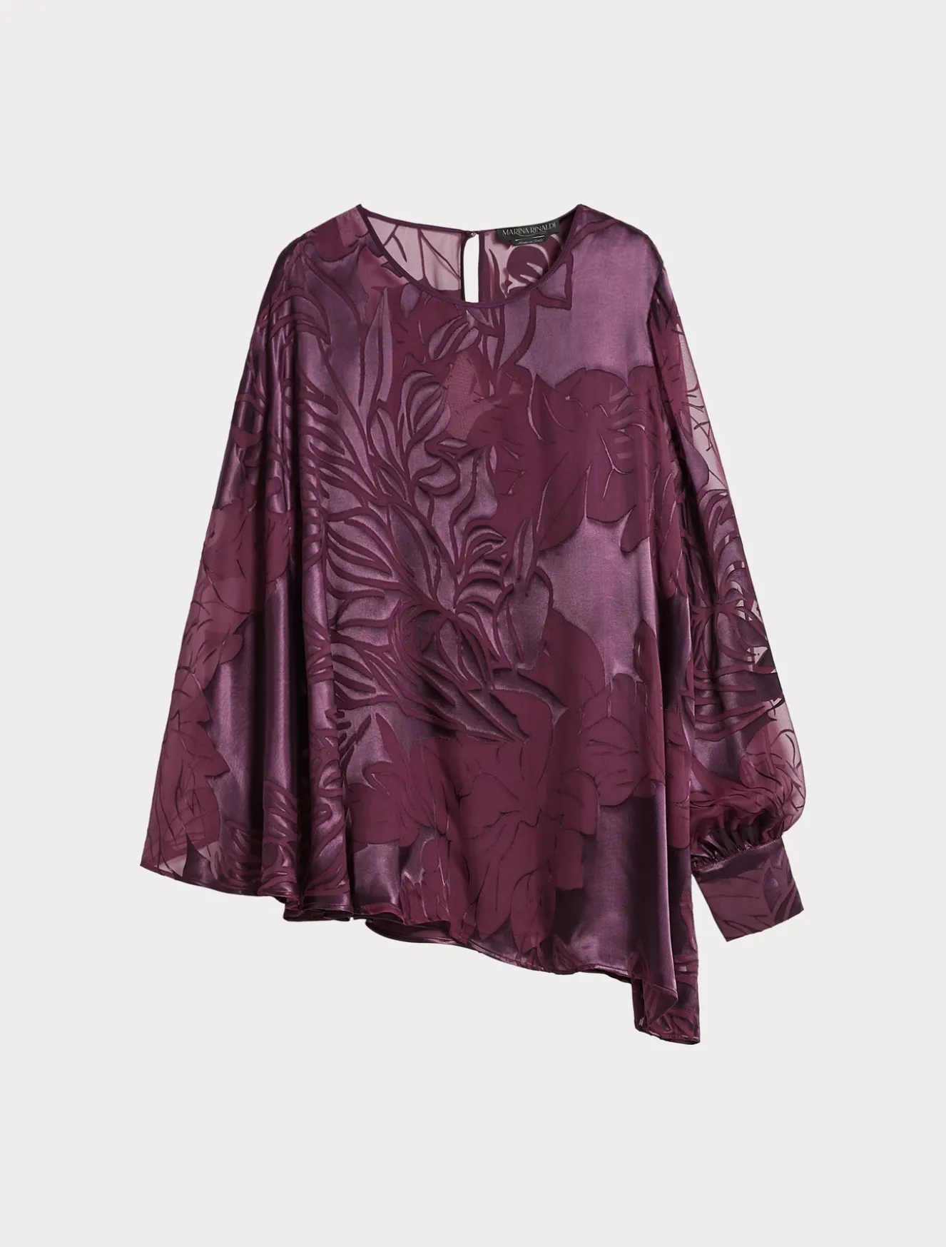 Kasack aus Seiden- und Viskose-Satin