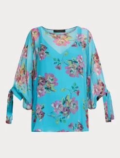 Kasack aus Seiden-Georgette