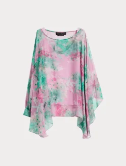 Kasack aus Seiden-Georgette