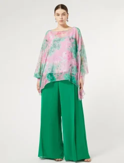 Kasack aus Seiden-Georgette