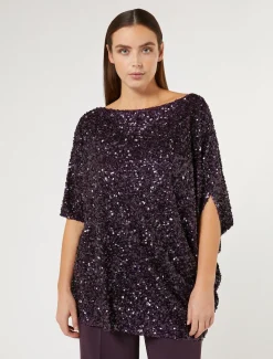 Kasack mit Pailletten