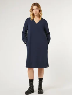 Kleid aus Baumwoll-Sweatjersey mit Stretch