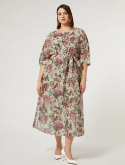 Kleid aus Baumwollvoile und Seide