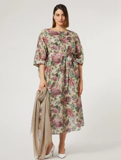 Kleid aus Baumwollvoile und Seide